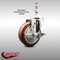 Service Caster 4 Inch 316SS Maroon Polyurethane Swivel 10mm Threaded Stem Caster with Brake SCC-SS316TS20S414-PPUB-MRN-TLB-M1015 - alternate 3